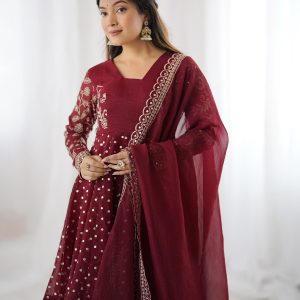 Embroidered Sharara Set with Dupatta