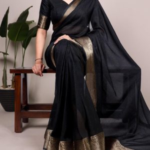 Mass Mello Saree (Black)