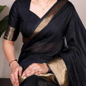 Mass Mello Saree (Black)