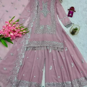 Designer Party Wear Look Collection top embroidery sequin pearl detail