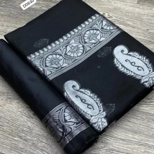 Linen Silk Saree fabric texture closeup